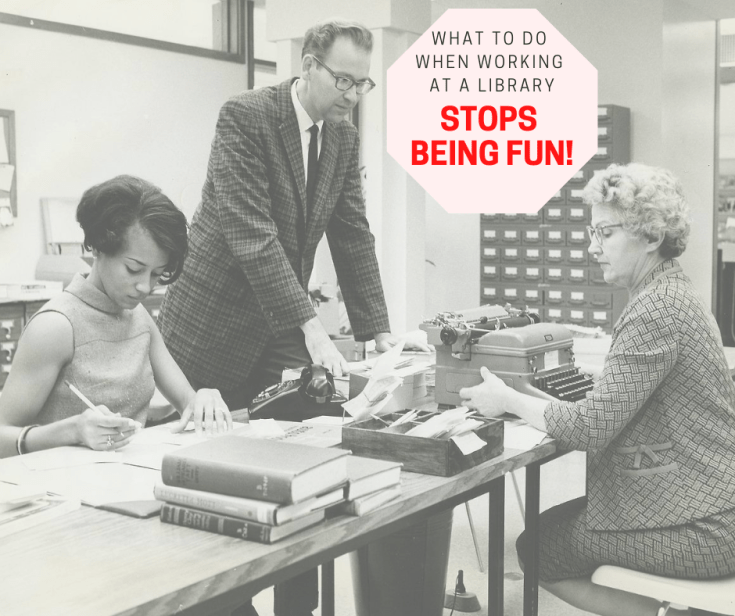 Blue Ash - Sycamore Branch staff: Mrs. Sonia Bibbs (left) Library Assistant, Douglas Robinson, Corinne Hand (right) Children’s Librarian. Courtesy Public Library of Cincinnati and Hamilton County.