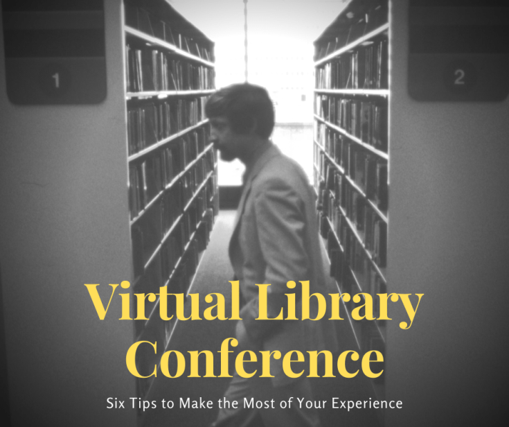 Man walking through the stacks. Photo courtesy The Public Library of Cincinnati and Hamilton County